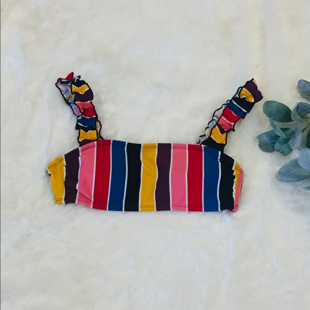 Striped No Boundaries Bikini Top